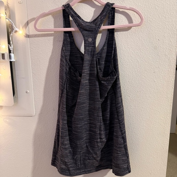 lululemon athletica Charcoal Racerback Tank Top - Picture 2 of 4